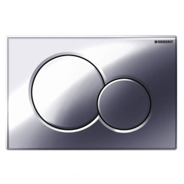 Geberit Sigma01 chrome dual flush plate for UP320 cistern 115.770.21.5